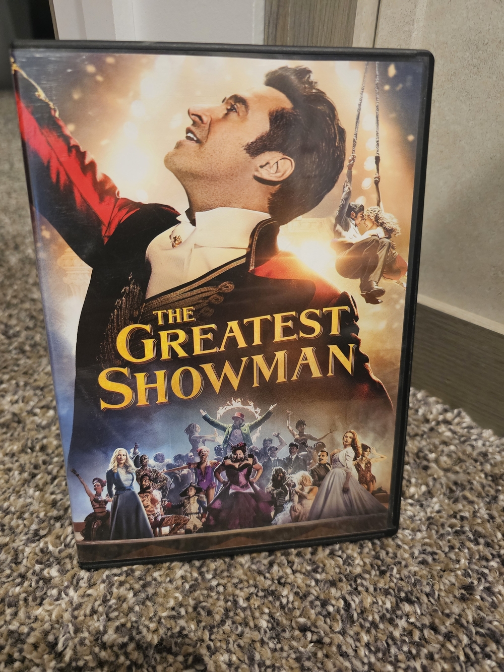 The Greatest Showman DVD - Bold Gold & Black Cover